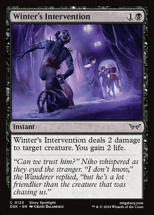 MTG DSK: Winter's Intervention (Instant) Regular Common 0123 Duskmourn