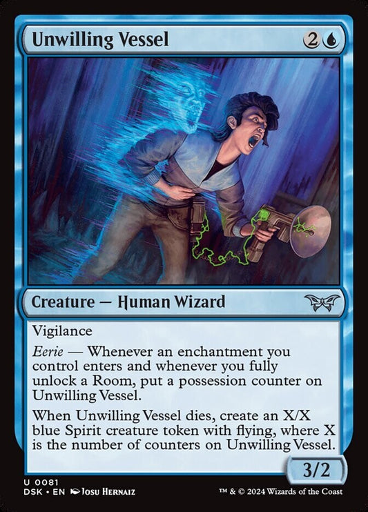MTG DSK: Unwilling Vessel (Creature Human Wizard) Regular Uncommon 0081