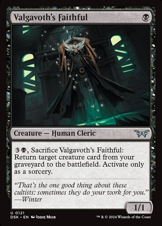 Valgavoth's Faithful Duskmourn uncommon Magic card