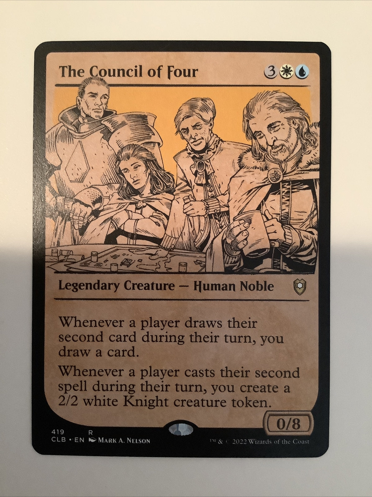 The Council of Four — CLB Showcase Rare — Legendary Creature MTG card
