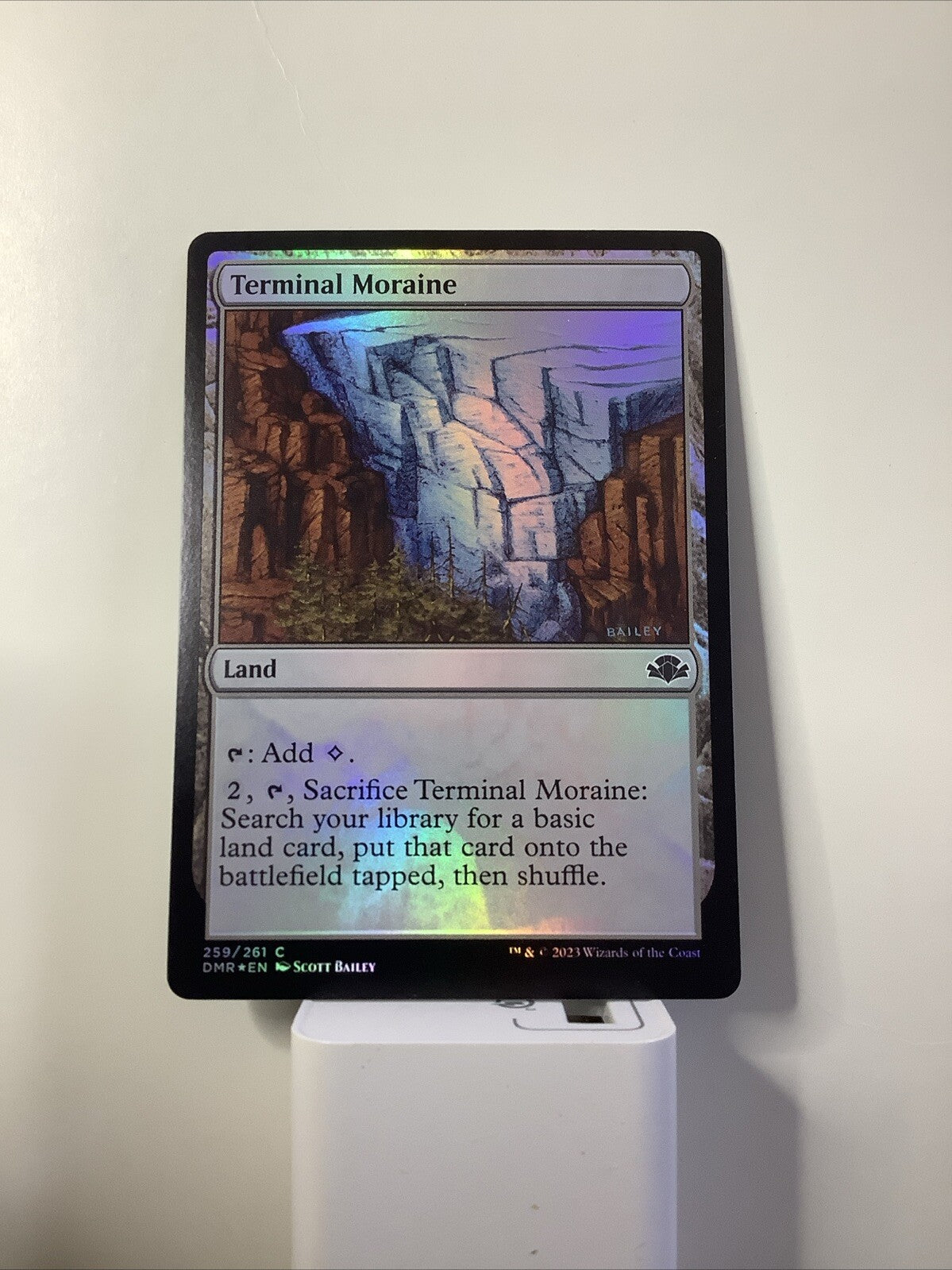 Terminal Moraine Foil #259 from Dominaria Remastered.