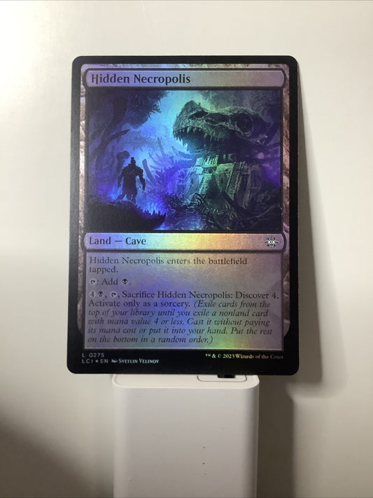 Hidden Necropolis foil land card from Lost Caverns of Ixalan Magic the Gathering