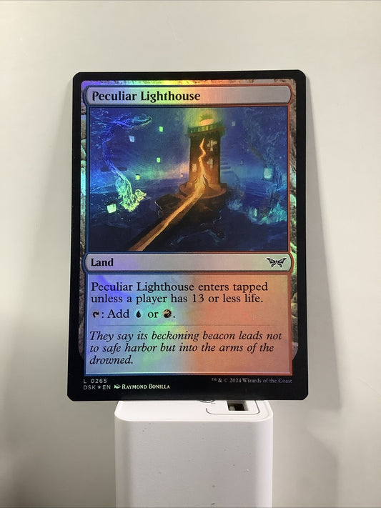 Peculiar Lighthouse #265 foil from Duskmourn: House of Horror.