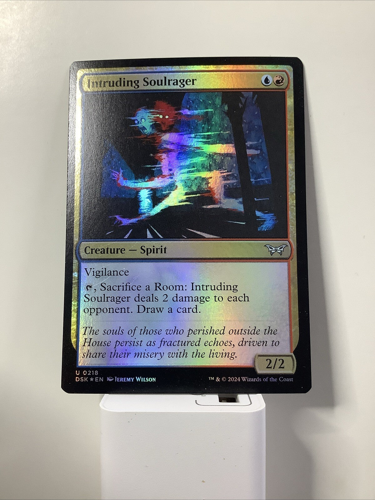 Intruding Soulrager Duskmourn foil MTG Spirit creature card 0218
