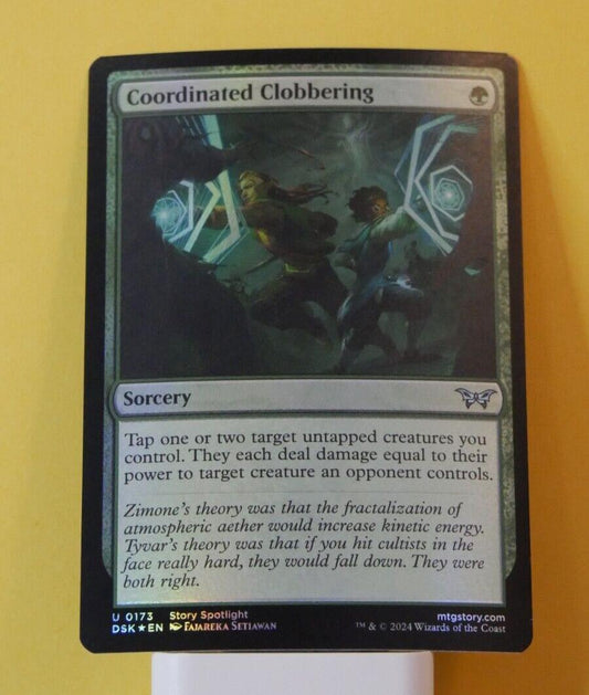 MTG DSK: Coordinated Clobbering (Sorcery) Regular Uncommon 0173 Duskmourn Foil