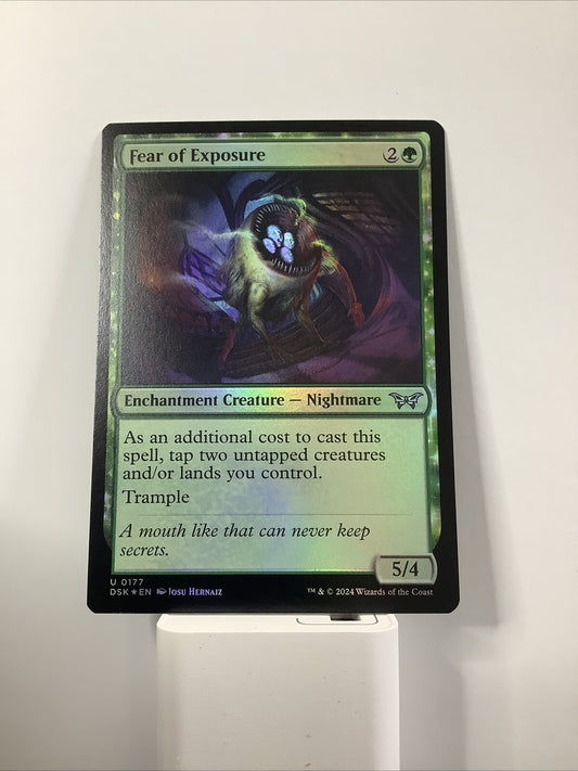 MTG DSK: Fear of Exposure (Enchantment Creature Nightmare) Regular Foil 0177