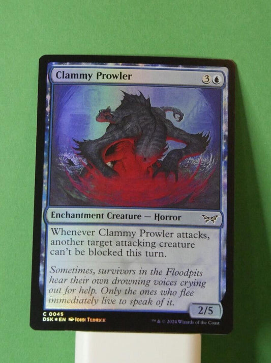 MTG DSK: Clammy Prowler (Enchantment Creature Horror) Regular Common 0045 Foil