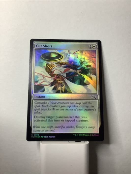March of the Machine Cut Short #19 in foil finish.