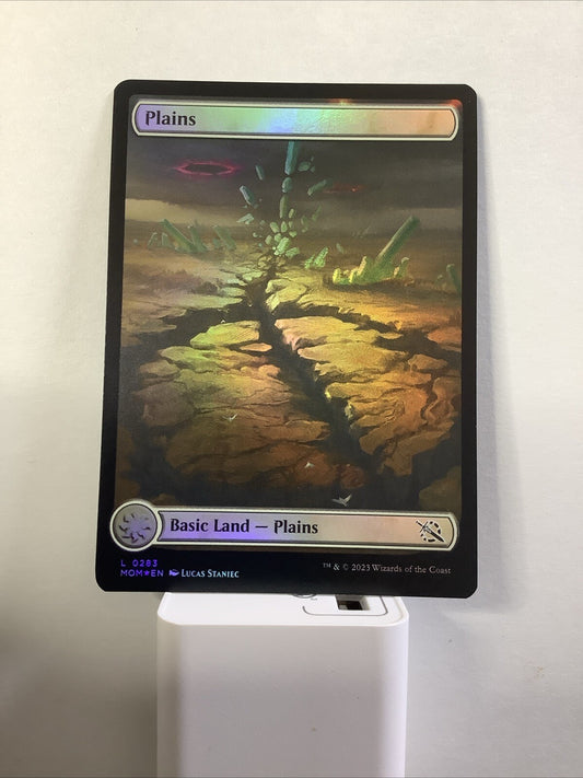 Plains Foil Full Art MTG card from March of the Machine MOM 283 by DM Vault Co