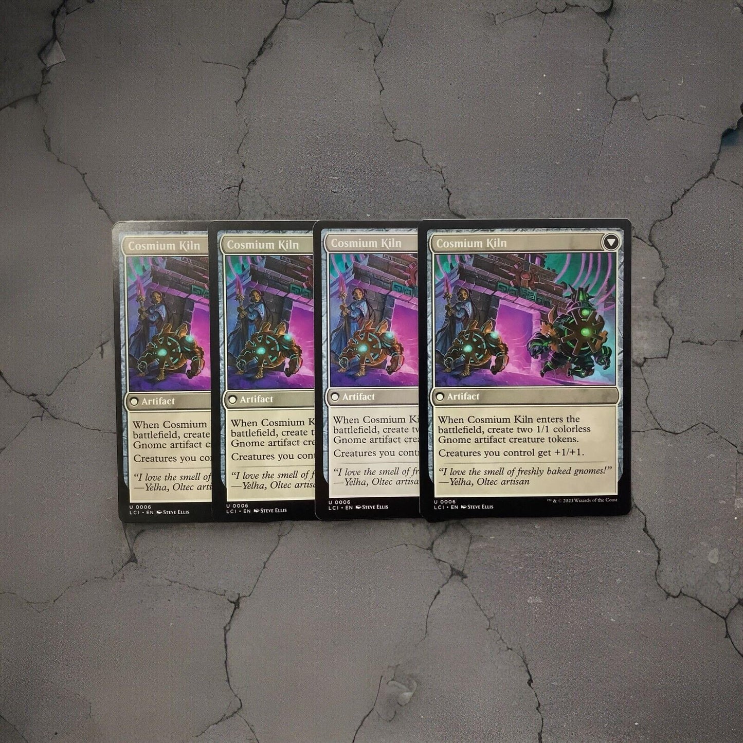 MTG LCI X4 Clay-Fired Bricks   Cosmium Kiln – Uncommon Playset #006 Artifact
