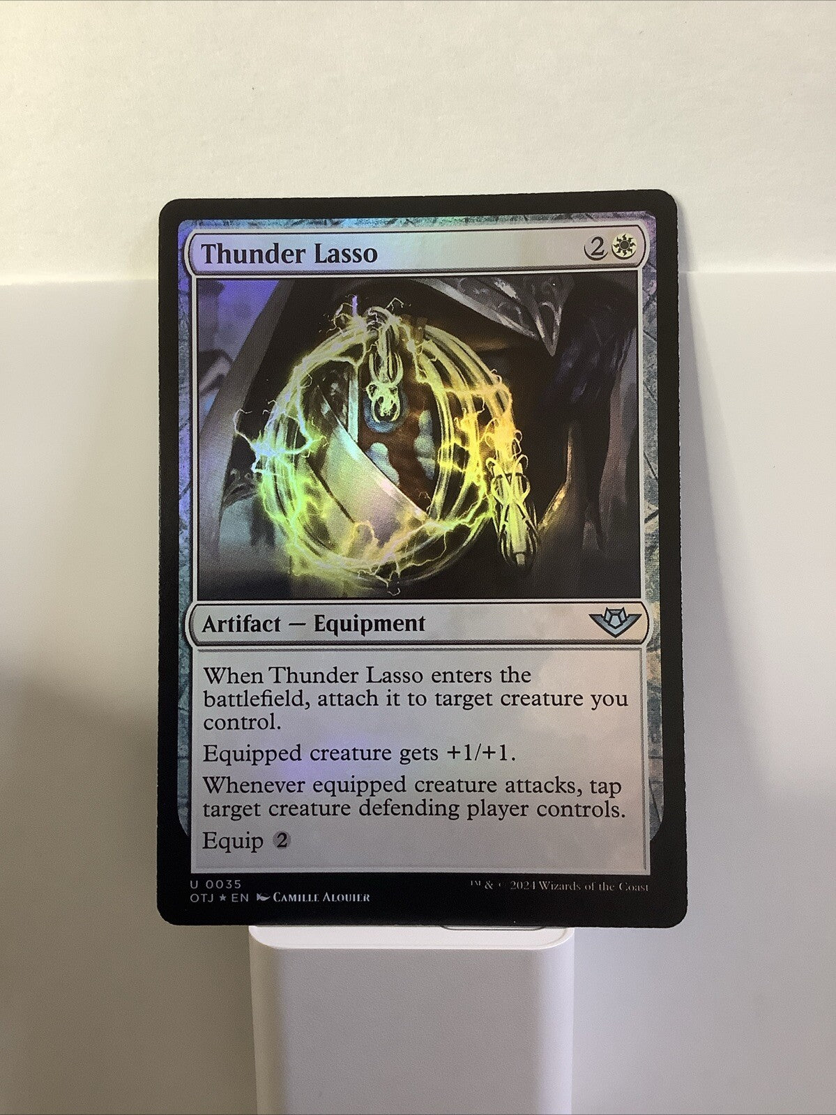 Thunder Lasso OTJ #35 Foil from Outlaws of Thunder Junction.