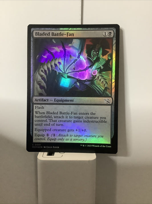 March of the Machine Bladed Battle-Fan #91 in foil finish.