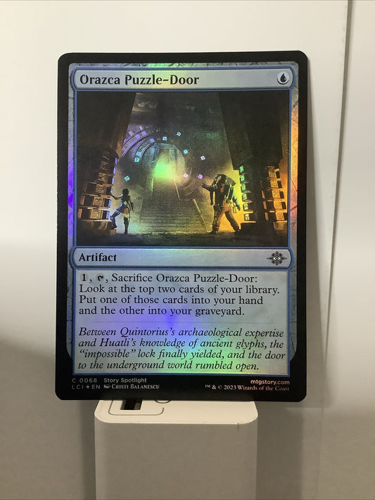 Magic the Gathering Orazca Puzzle-Door foil artifact card from The Lost Caverns of Ixalan