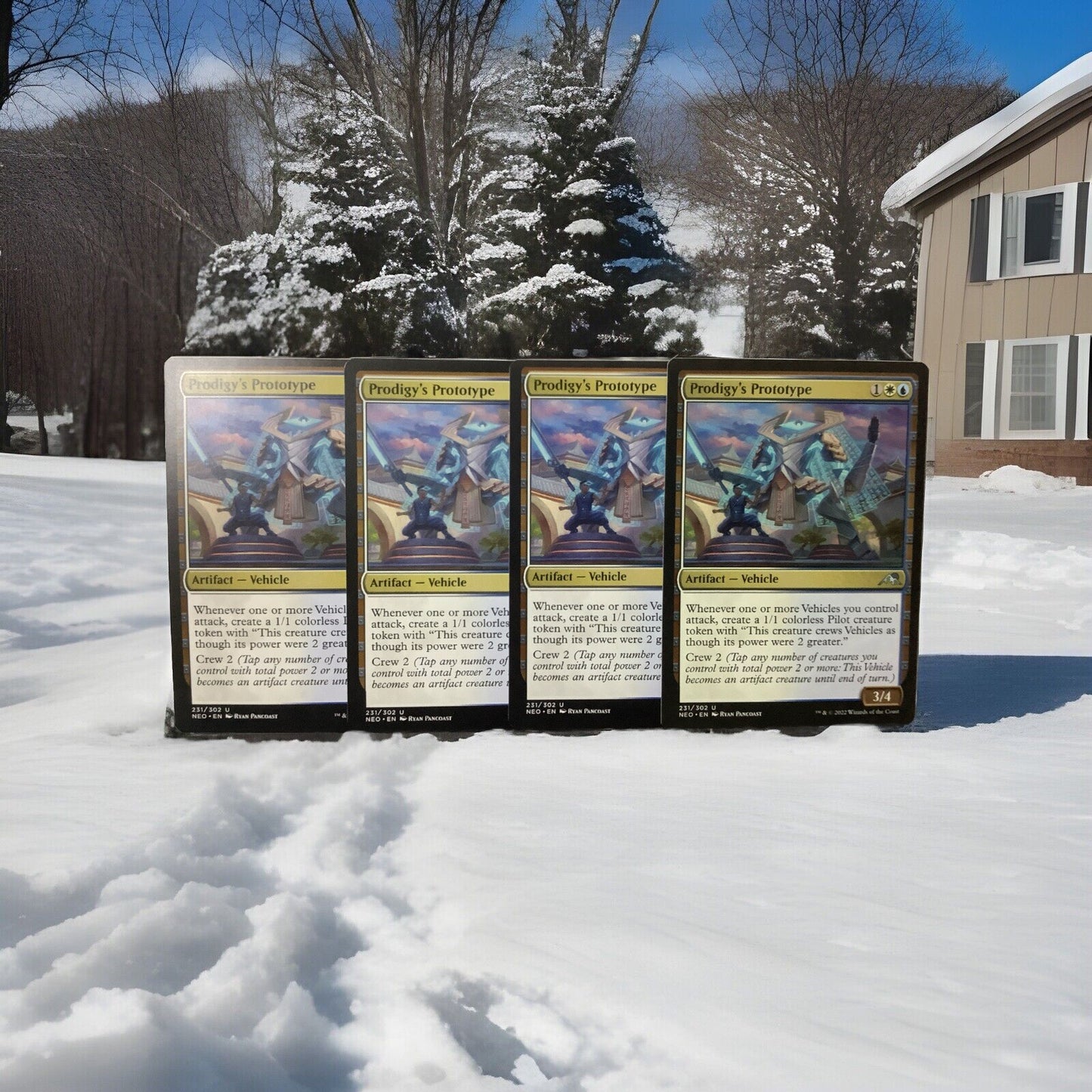 Prodigy's Prototype NEO 231 X4 regular finish MTG cards