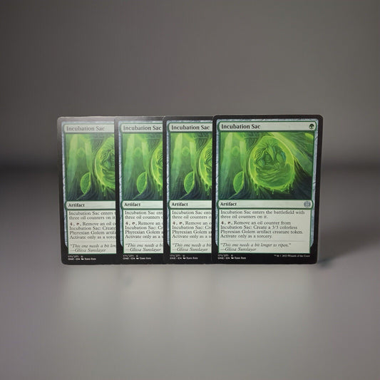 Incubation Sac ONE 171 x4 playset Regular MTG cards DM Vault Co.