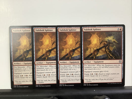 Vulshok Splitter artifact equipment Magic the Gathering card playset ONE 156