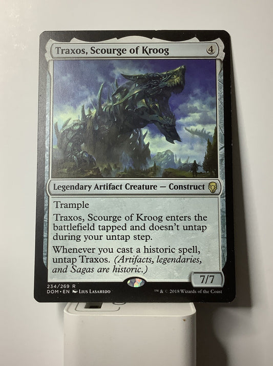 Traxos Scourge of Kroog DOM 234 MTG artifact creature 7/7 historic synergy card