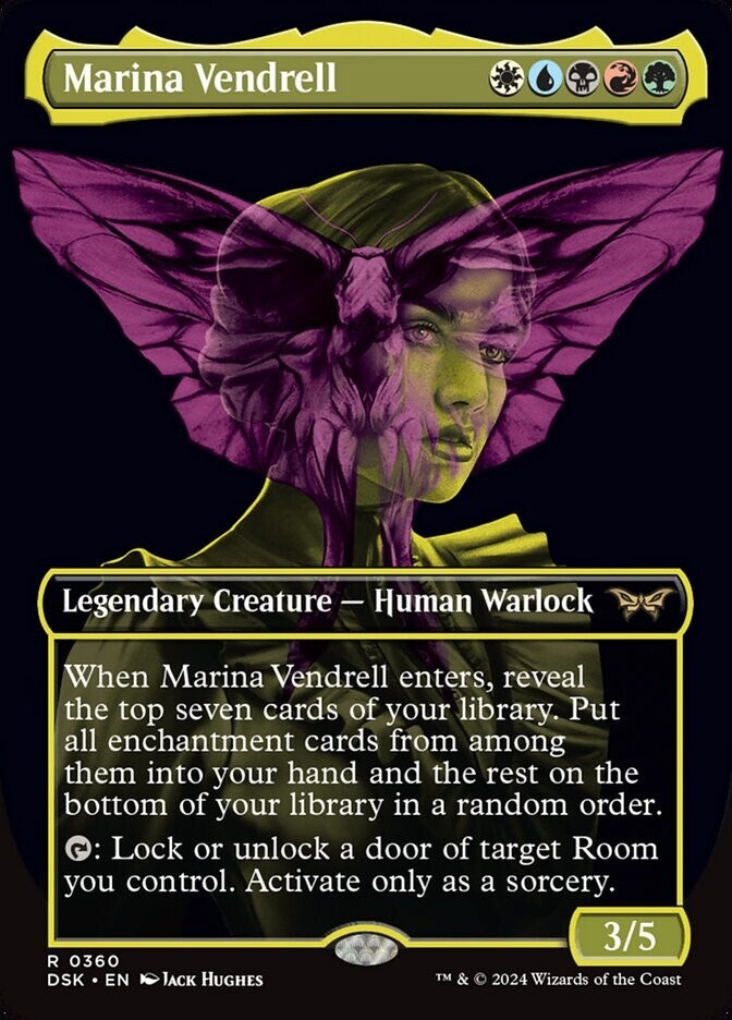 Marina Vendrell full art legendary creature MTG Duskmourn

