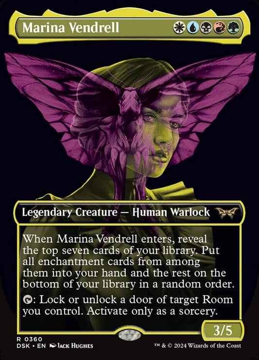 Marina Vendrell full art legendary creature MTG Duskmourn
