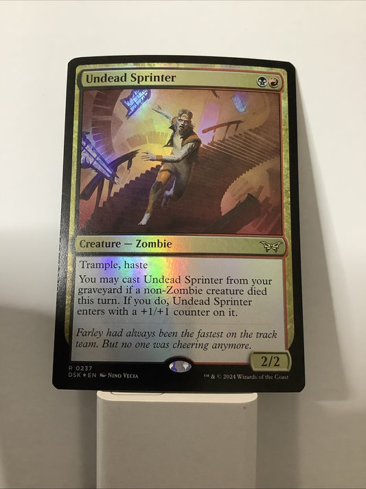 Undead Sprinter Duskmourn foil MTG rare creature card 0237
