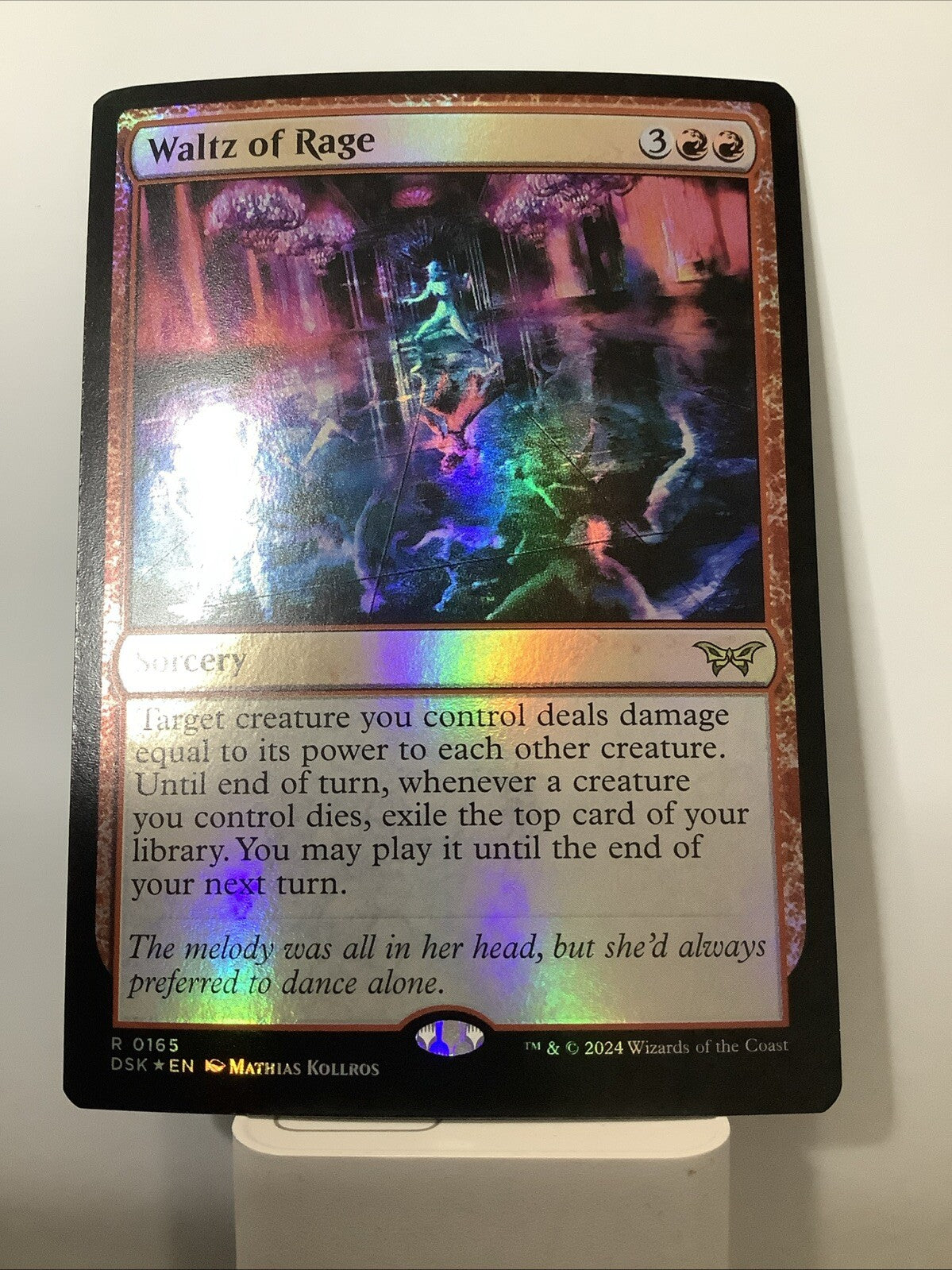 Waltz of Rage Magic the Gathering Duskmourn House of Horror red rare foil sorcery