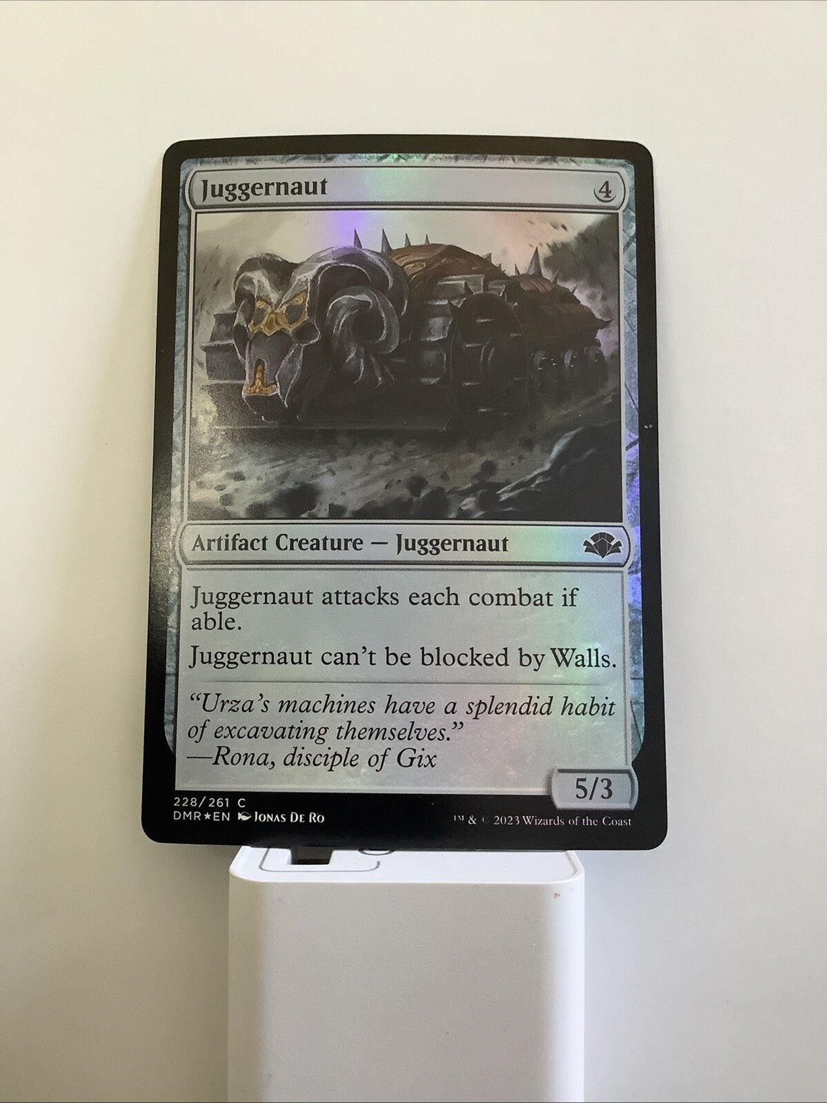 Juggernaut DMR #228 Foil from Dominaria Remastered.