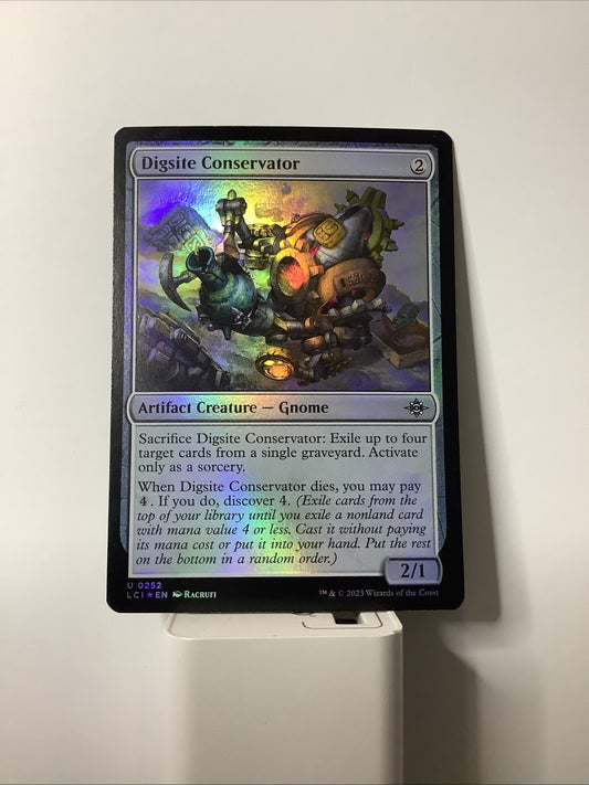 Digsite Conservator 0252 foil Lost Caverns of Ixalan MTG artifact creature card