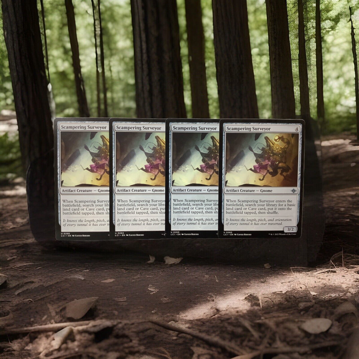 Scampering Surveyor MTG Lost Caverns of Ixalan LCI 260 x4 Land Ramp Creature
