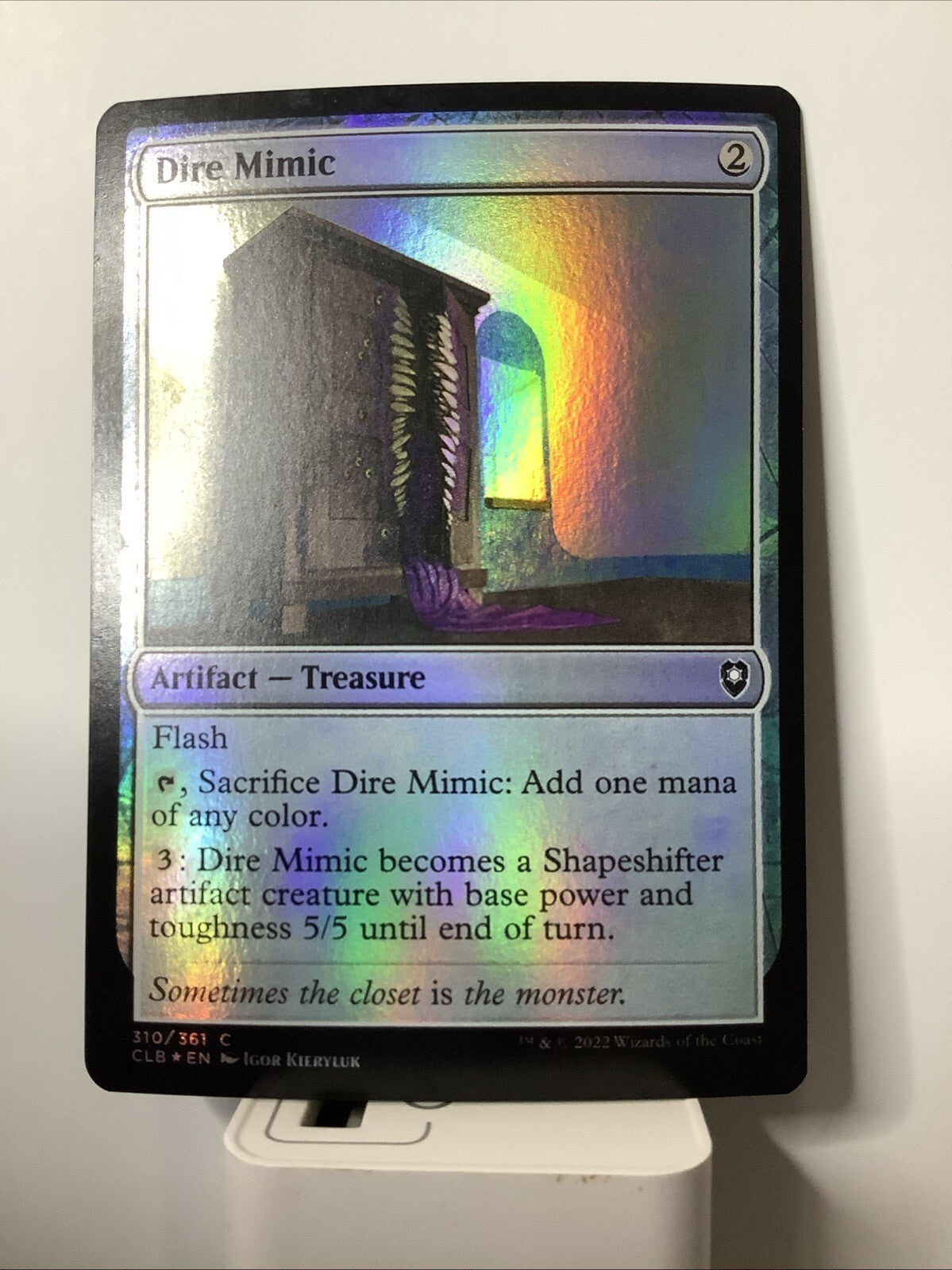 Dire Mimic CLB #310 Foil from Commander Legends: Battle for Baldur's Gate.