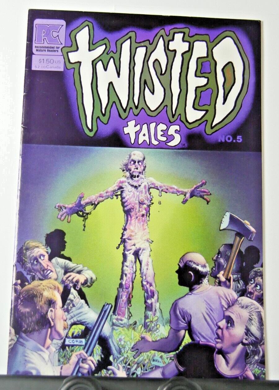 Twisted Tales #5 (1983) horror comic with decaying creature surrounded by shocked onlookers
