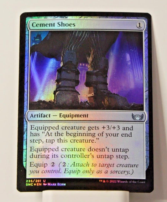 MTG SNC: Cement Shoes (Artifact Equipment) Streets of New Capenna Foil 235