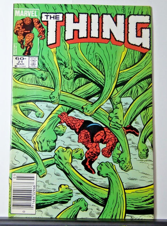 The Thing #21 comic book cover (Marvel Comics 1985)
