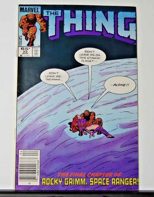 The Thing #22 comic book cover (Marvel Comics 1985)

