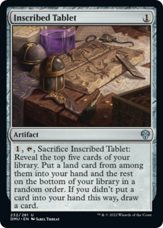 MTG DMU: Inscribed Tablet (Artifact) Uncommon Dominaria United Foil 232