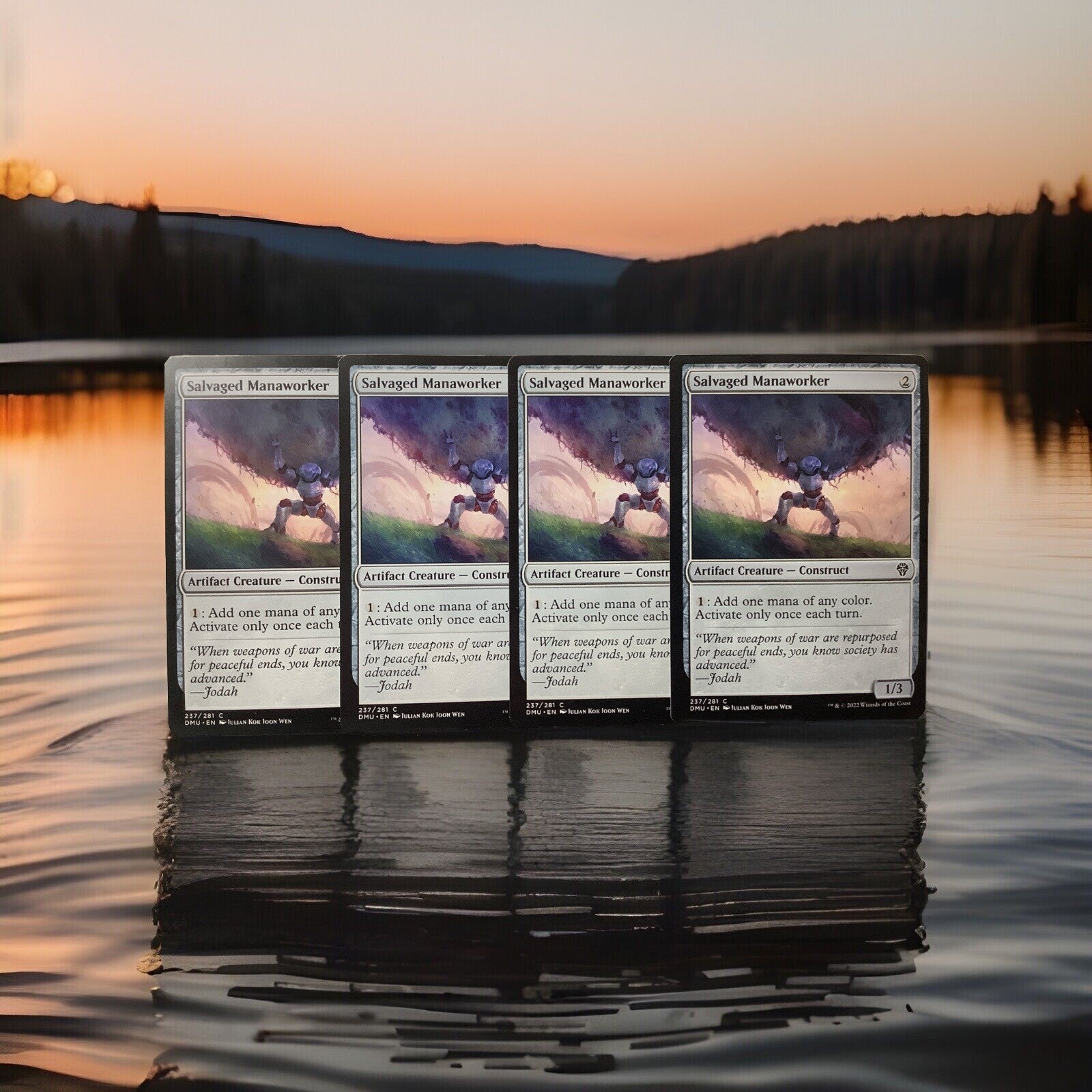 Salvaged Manaworker x4 DMU #237 from Dominaria United.