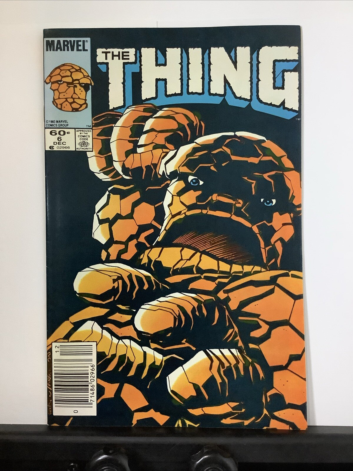 The Thing #6 newsstand comic book cover (Marvel Comics 1983)
