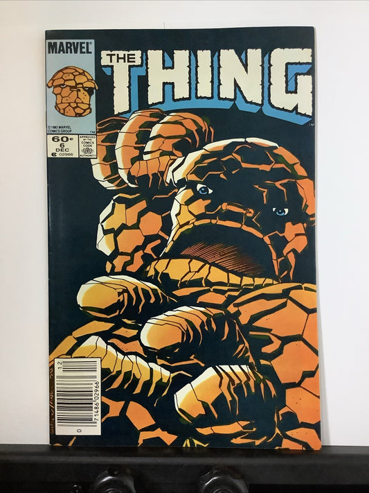 The Thing #6 newsstand comic book cover (Marvel Comics 1983)
