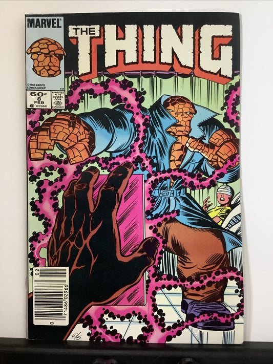 The Thing #8 newsstand comic book cover (Marvel Comics 1984)
