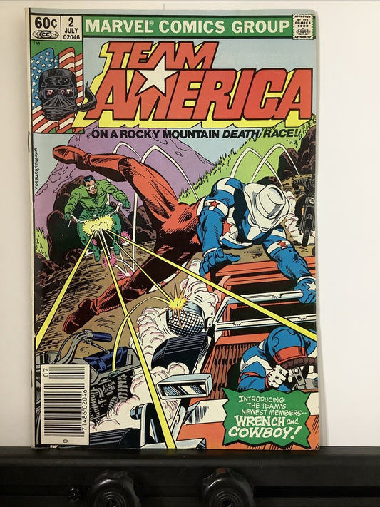 Team America #2 comic book cover (Marvel Comics 1982)
