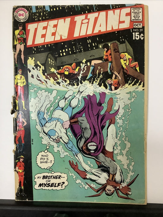 Teen Titans #29 comic book cover (DC Comics 1970)