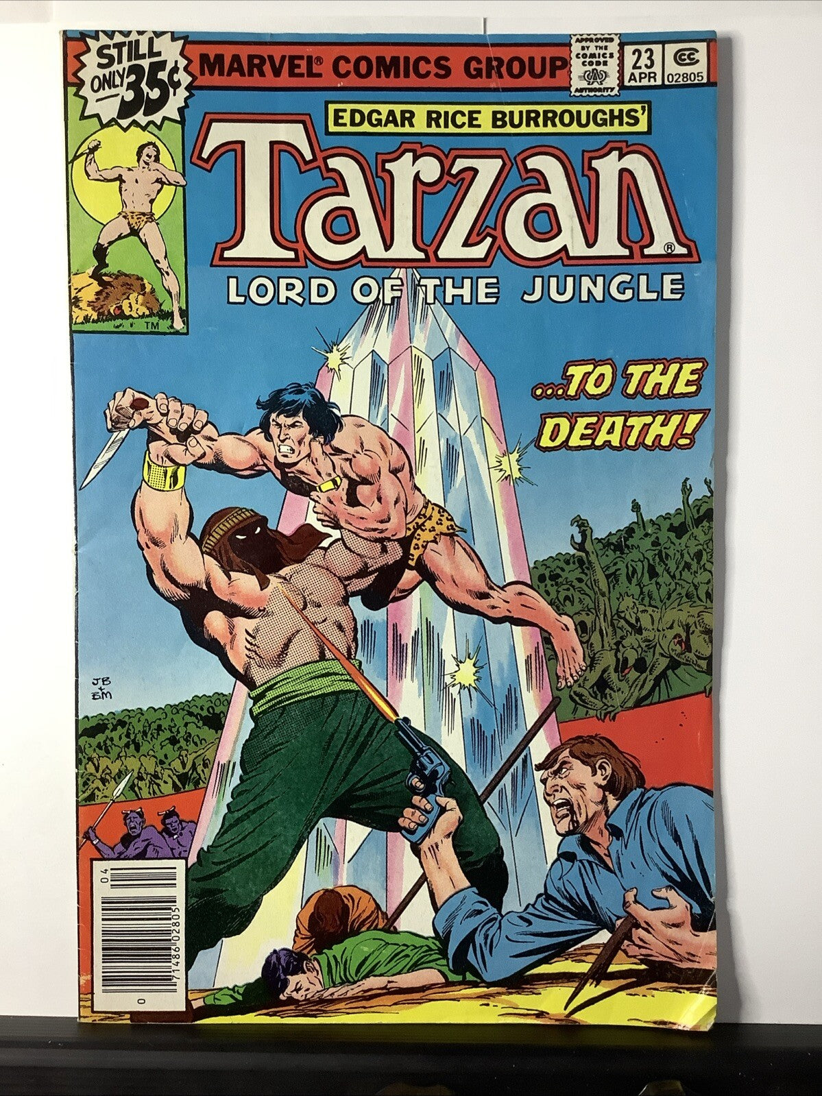 Tarzan Lord of the Jungle #23 comic book cover (Marvel Comics 1979)
