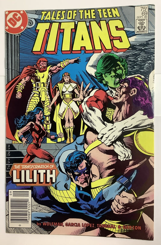 Comic,DC,Teen Titans,Tales of the Teen Titans,Single Issue,1986,Lilith,Nightwing,José Luis García-López,Superhero,Bronze Age
