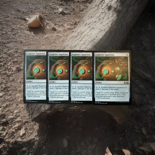 Explosive Apparatus M19 233 Magic the Gathering card playset of four regular finish.