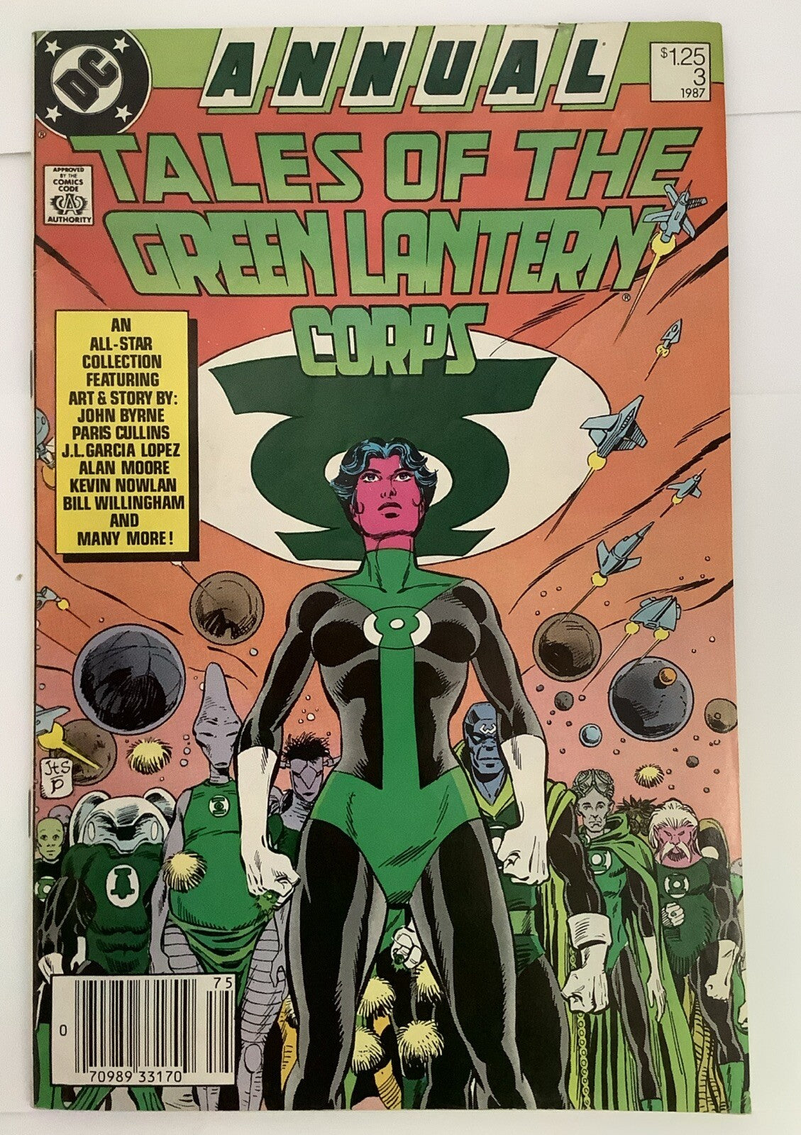Tales of the Green Lantern Corps Annual #3 (1987) — Alan Moore — Newsstand Edition — DC Comics
