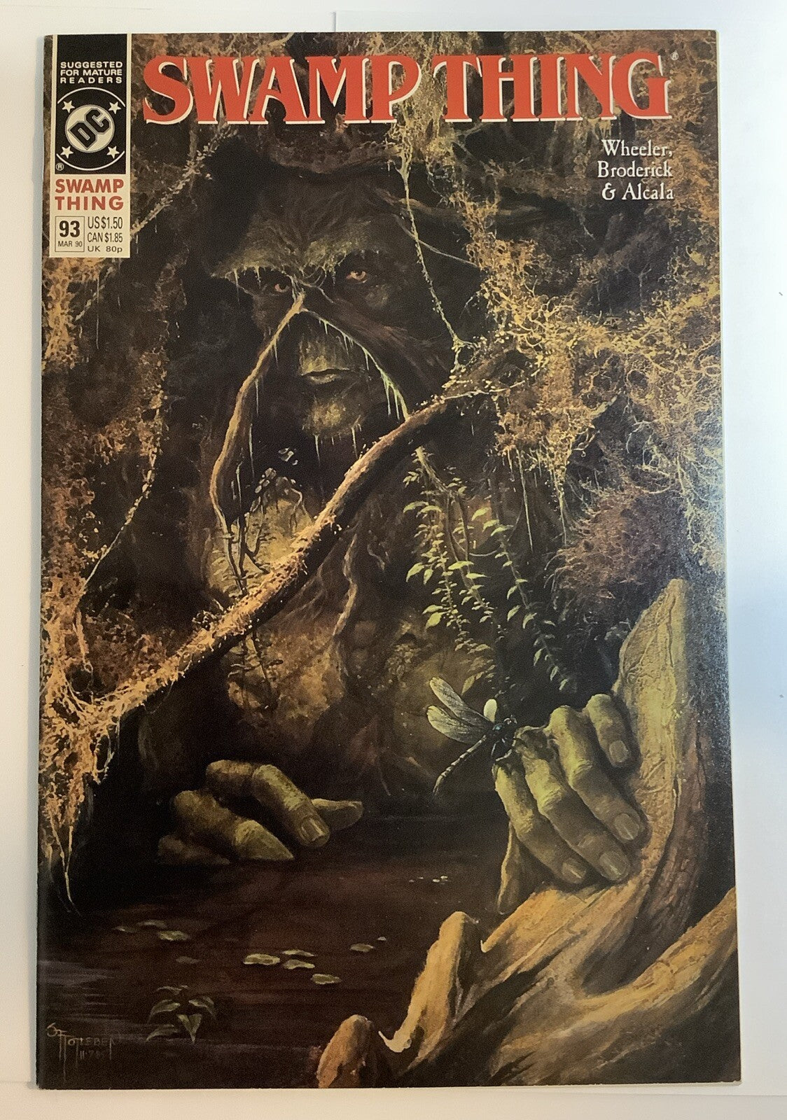 Swamp Thing #93 (1990) — Direct Edition — DC Comics
