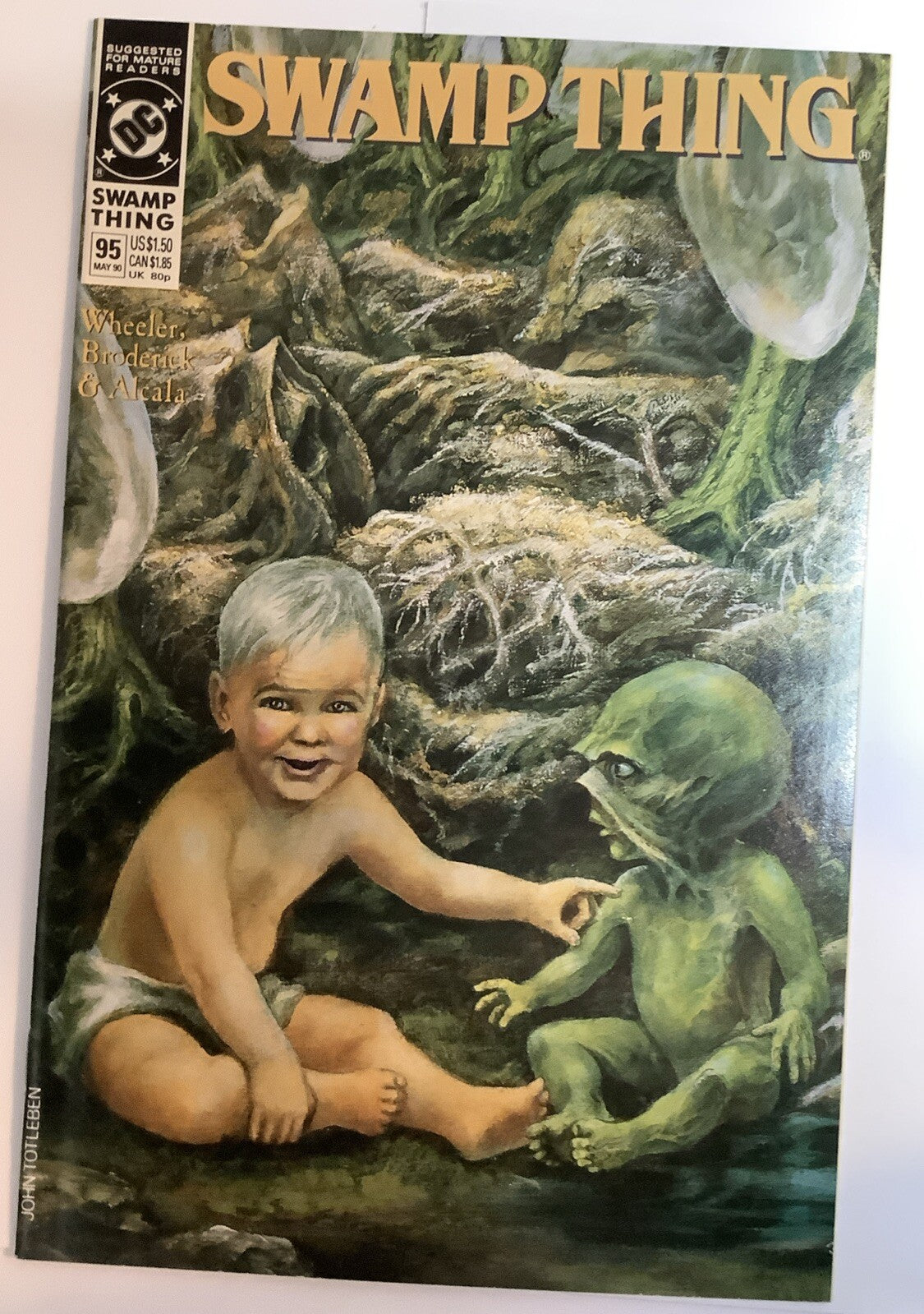 Swamp Thing #95 (1990) — Direct Edition — DC Comics
