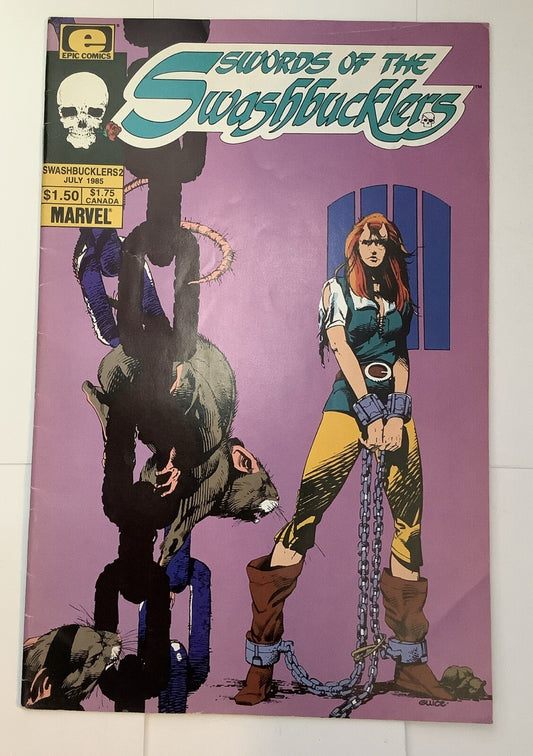 Swords of the Swashbucklers #2 (1985) — Direct Edition — Marvel Comics
