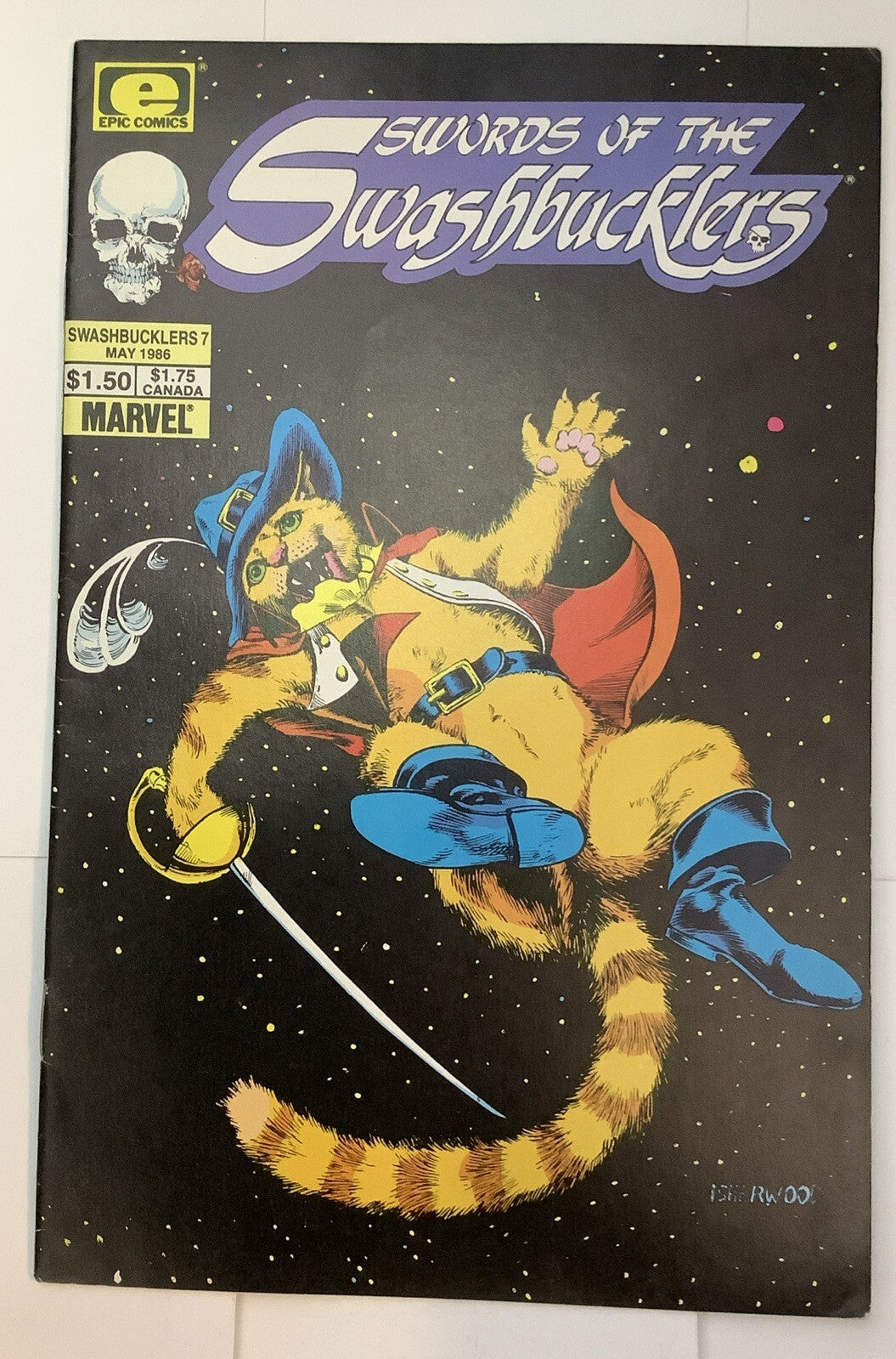 Swords of the Swashbucklers #7 (1986) — Direct Edition — Marvel Comics

