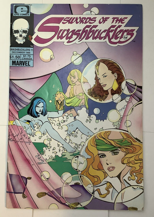 Swords of the Swashbucklers #11 (1986) — Direct Edition — Marvel Comics
