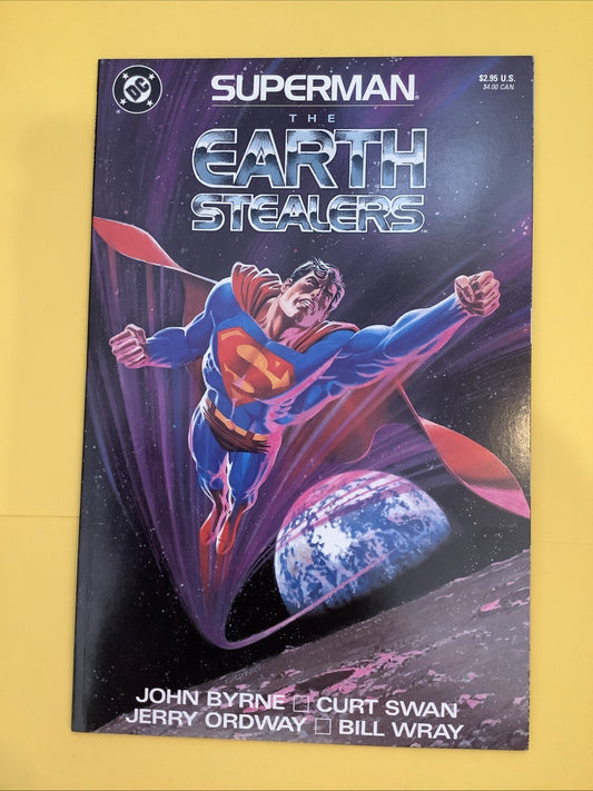Superman: The Earth Stealers 1988 graphic novel — DC Comics — DM Vault Co.
